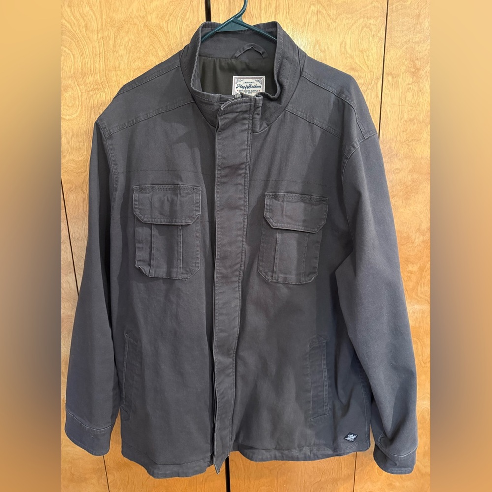 Men’s Flag and Anthem Heavyweight cotton Jacket XXL